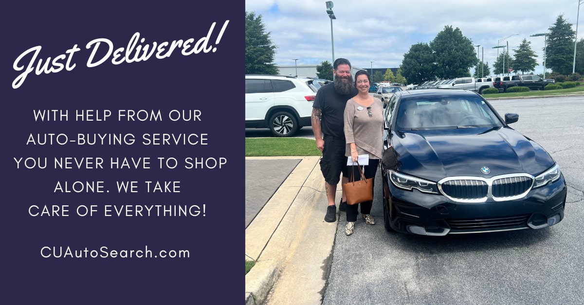Just delivered! With help form our auto-buying service you never have to shop alone. We take care of everything!